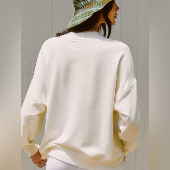 Anthropologie Electric & Rose Atlas Vybe Sweatshirt in Whisper $148 Size XL - Picture 3 of 5